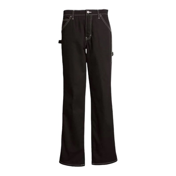 Dickies Classic Carpenter Black Contrast Stitch Straight Leg Jeans 13/31 -15/32 - Picture 6 of 14